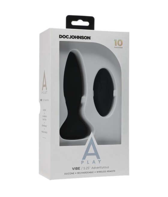 Plug Anal Control Remoto Vibe Adventurous Negro