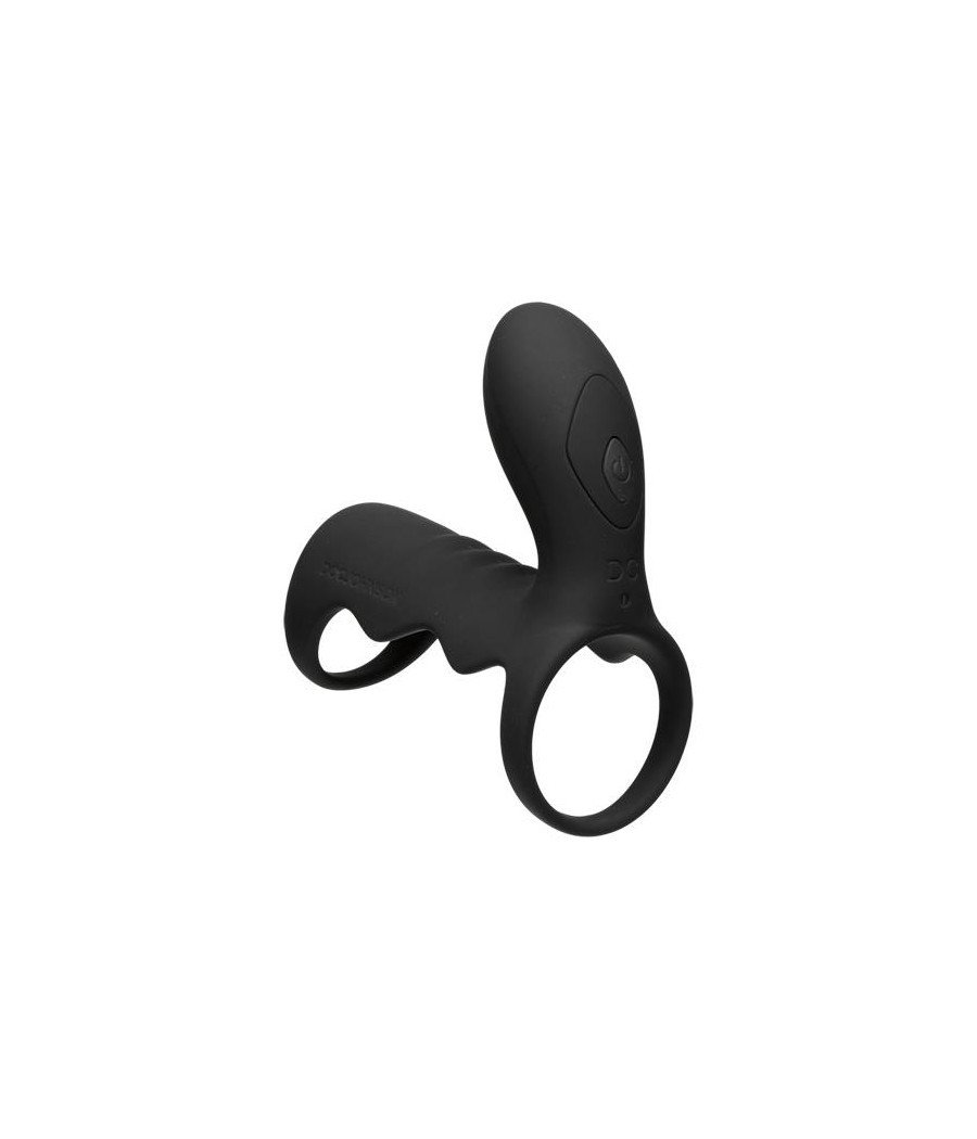 Jaula para el Pene con Vibracion y Control Remoto Negro