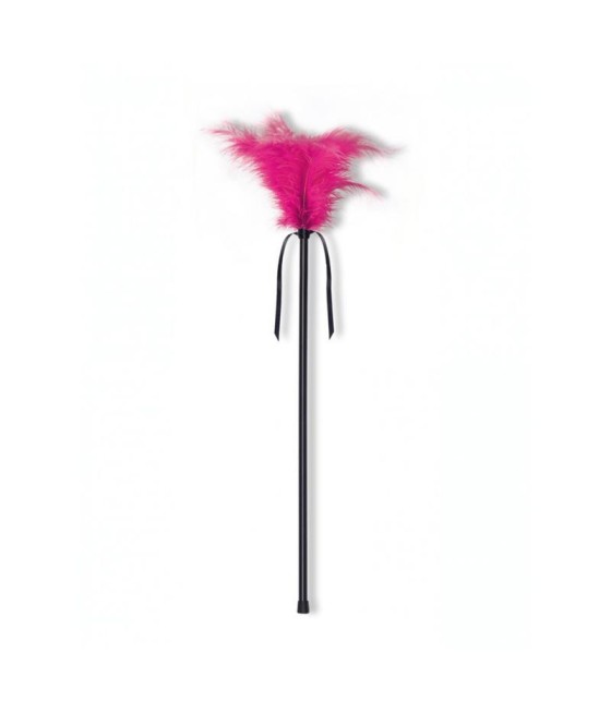 Estimulador con Plumas Fucsia