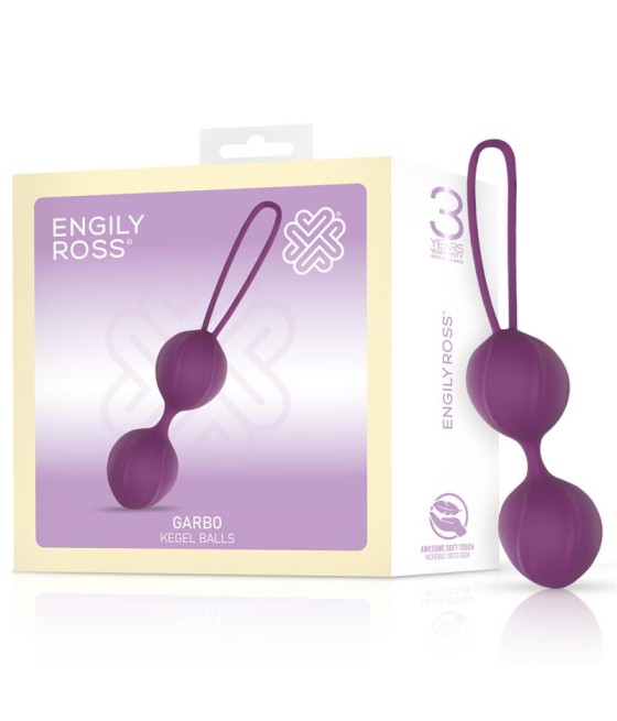 Garbo Bola Doble Kegel Silicona Purpura