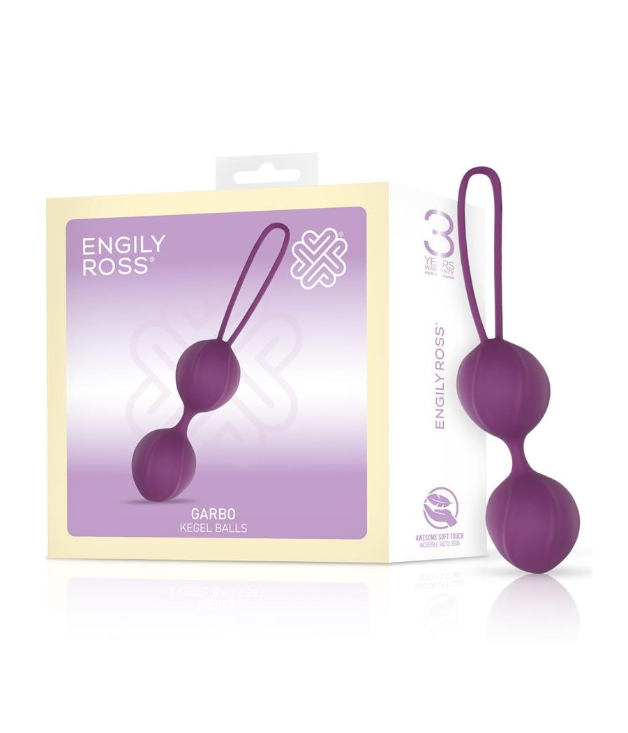 Garbo Bola Doble Kegel Silicona Purpura