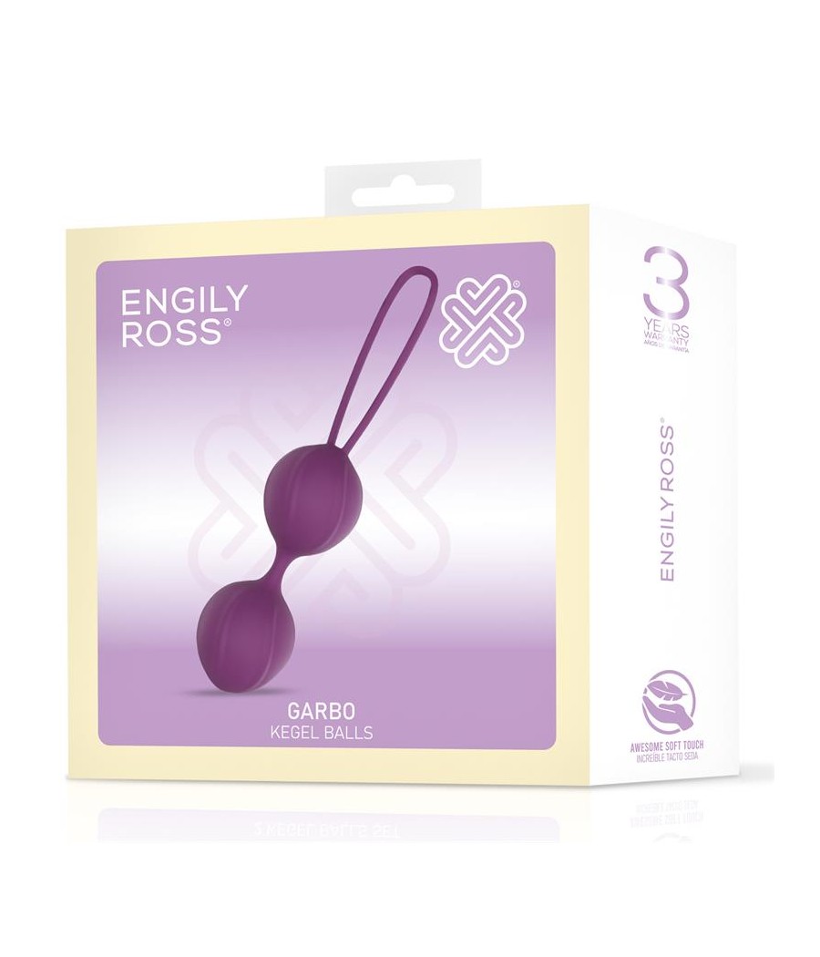 Garbo Bola Doble Kegel Silicona Purpura