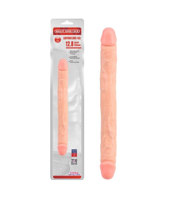 Dildo Ladybro Love N3 325 x 35 cm Natural