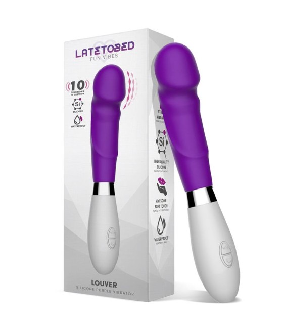 Louver Vibrador Silicona Purpura