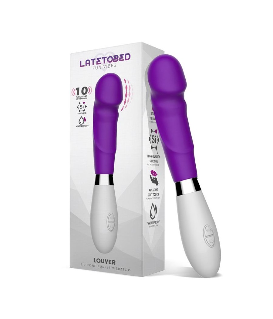 Louver Vibrador Silicona Purpura