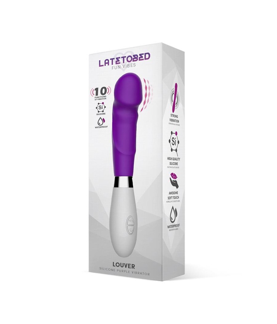 Louver Vibrador Silicona Purpura