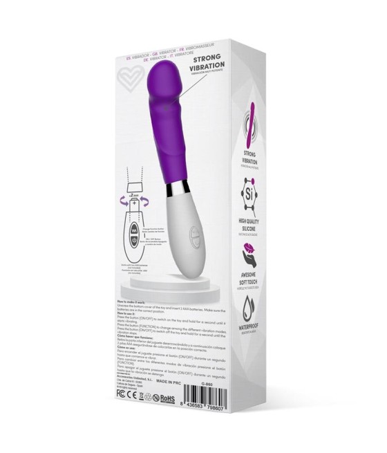 Louver Vibrador Silicona Purpura