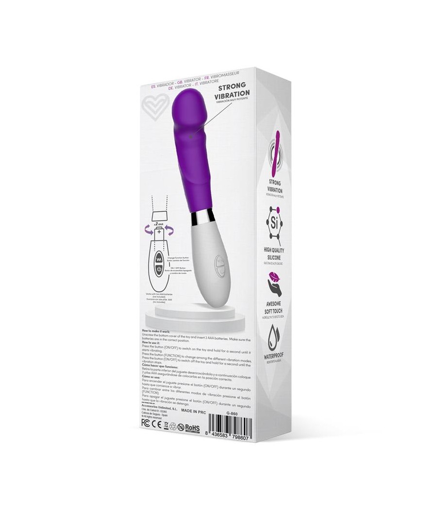 Louver Vibrador Silicona Purpura