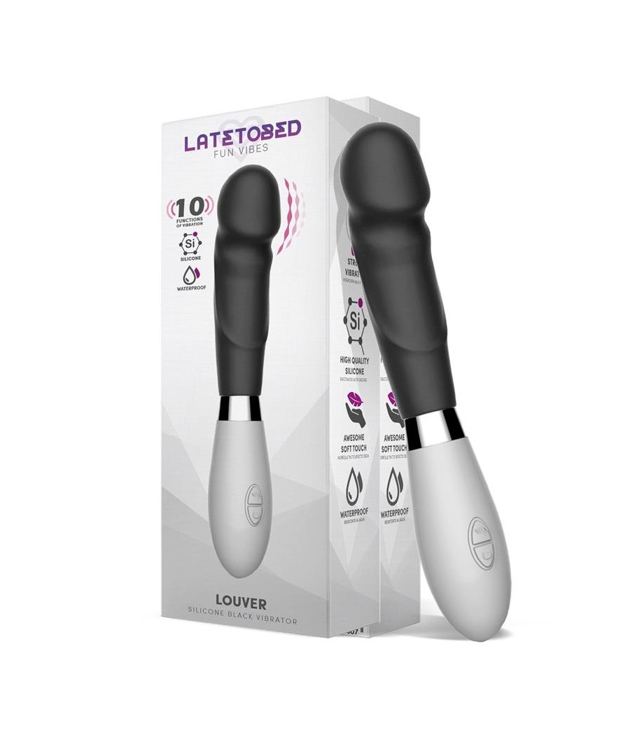 Louver Vibrador Silicona Negro