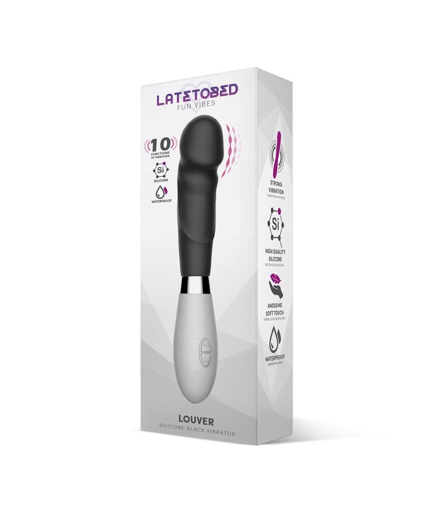 Louver Vibrador Silicona Negro