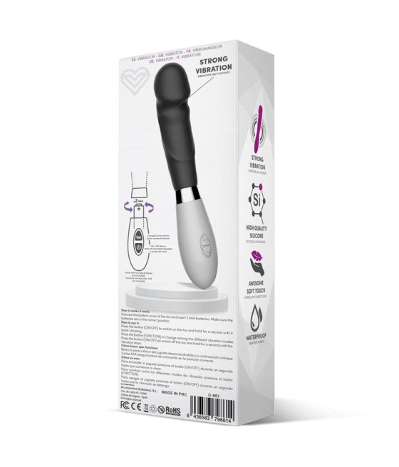 Louver Vibrador Silicona Negro