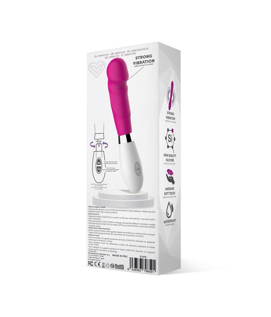 Louver Vibrador Silicona Rosa