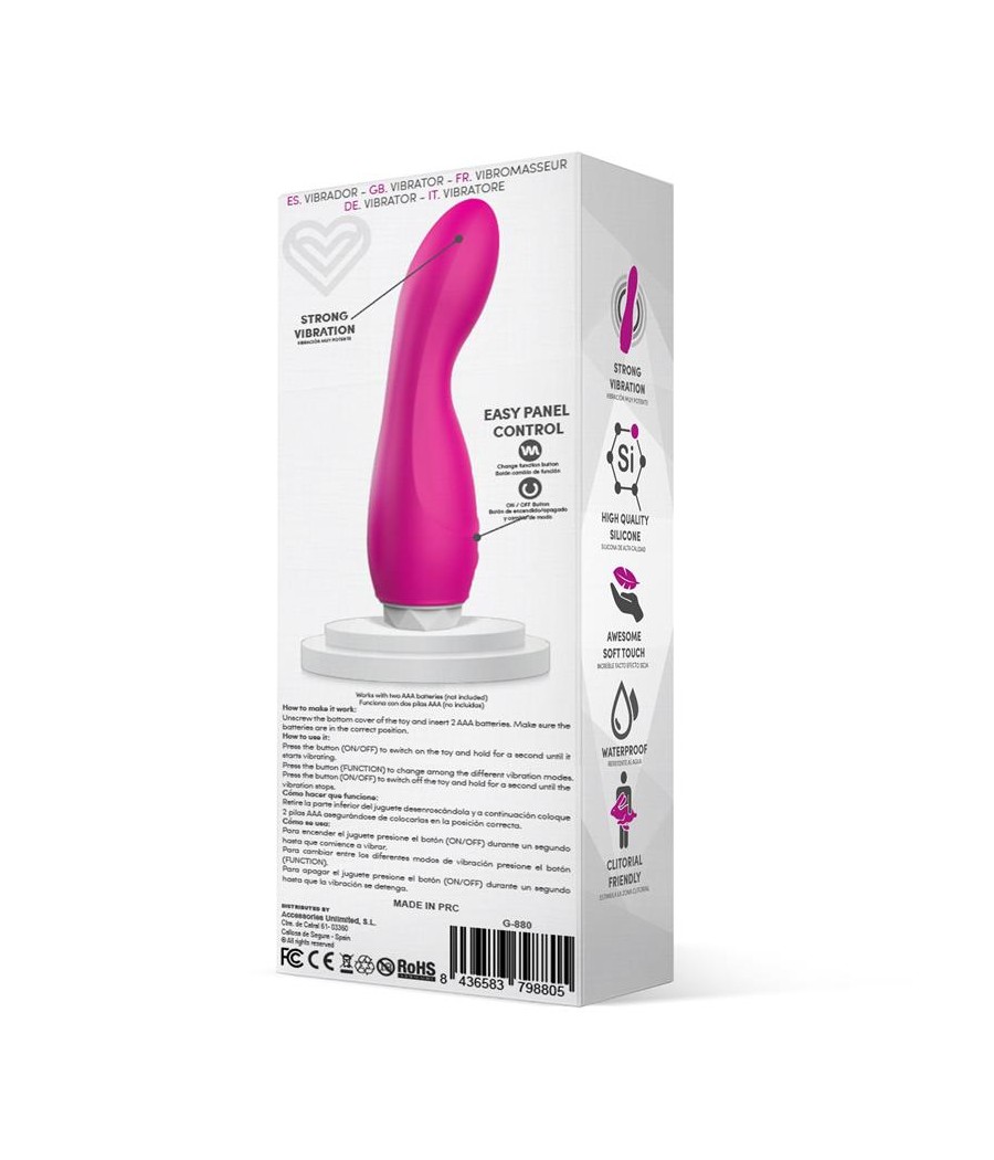 Douby Vibrador Silicona Rosa