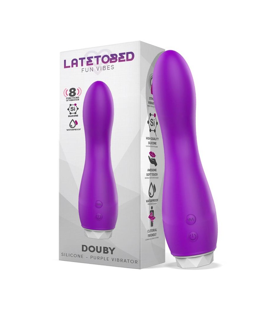 Douby Vibrador Silicona Purpura