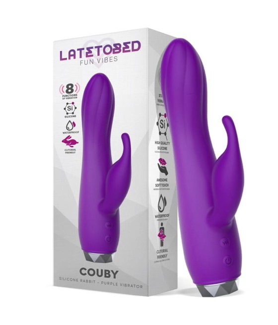 Couby Silicone Rabbit Purple Vibrator