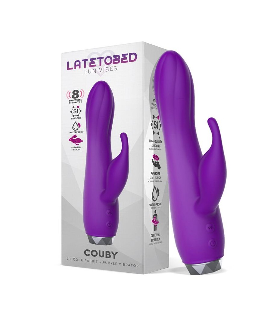 Couby Silicone Rabbit Purple Vibrator