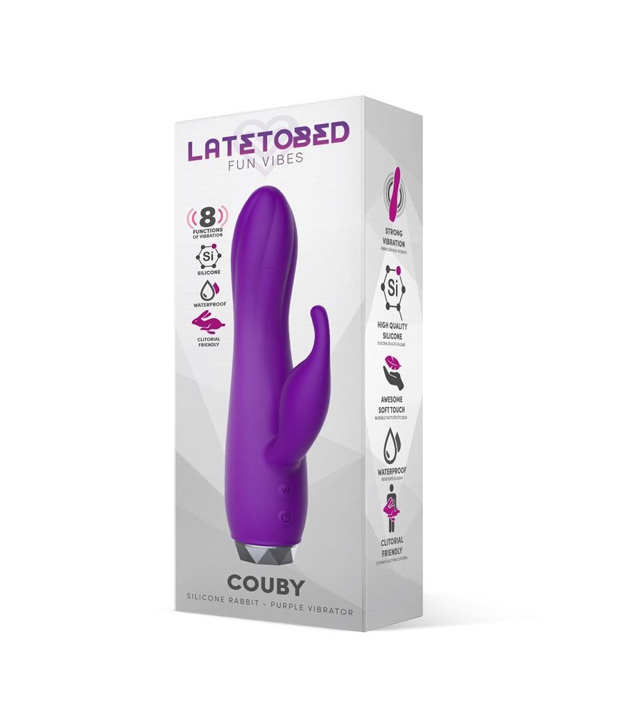 Couby Silicone Rabbit Purple Vibrator