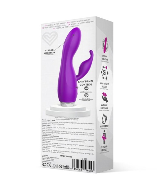 Couby Silicone Rabbit Purple Vibrator