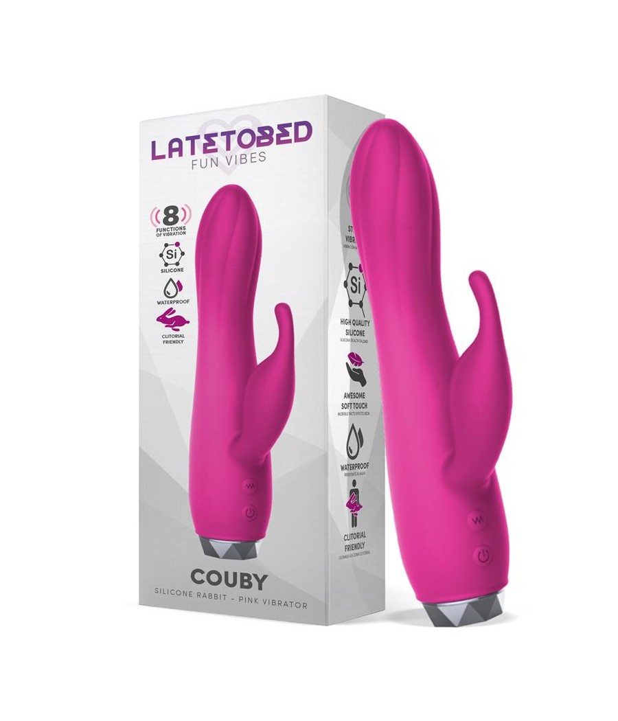 Couby Vibrador de Conejito Silicona Rosa