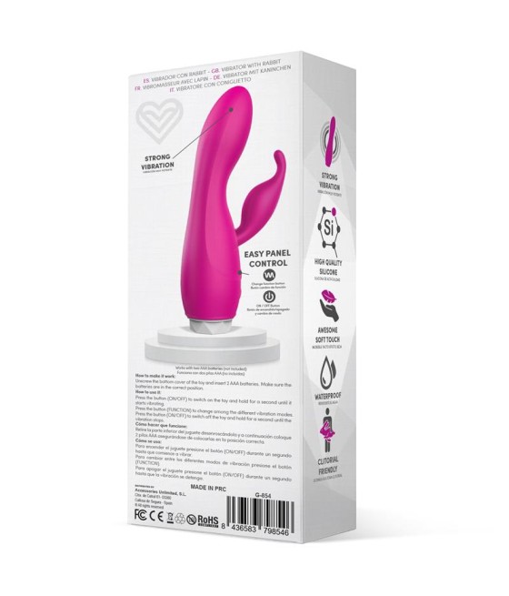 Couby Vibrador de Conejito Silicona Rosa