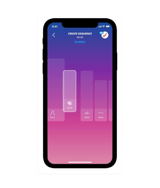 Mono Flex Vibrador con APP Mauve