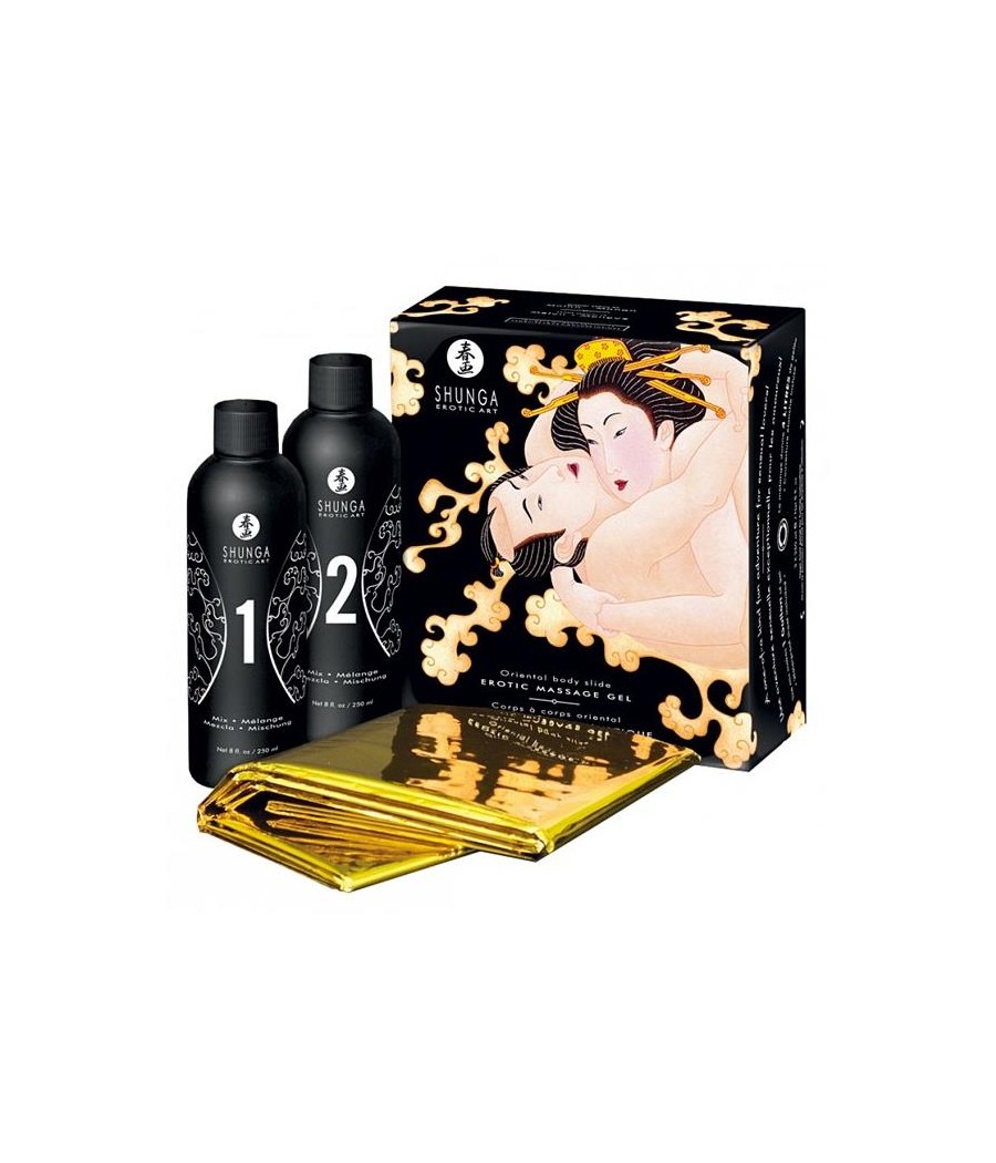 Shunga Kit de Gel de Masaje Aroma a Vino Espumoso