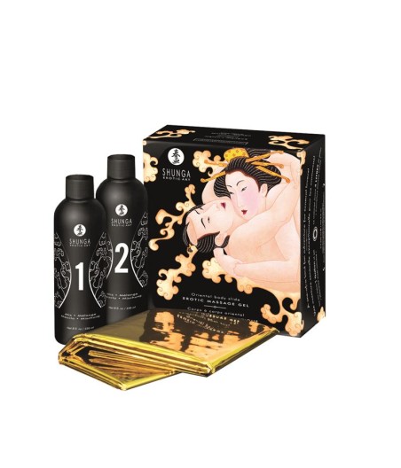 Shunga Kit de Gel de Masaje Aroma a Melón y Mango