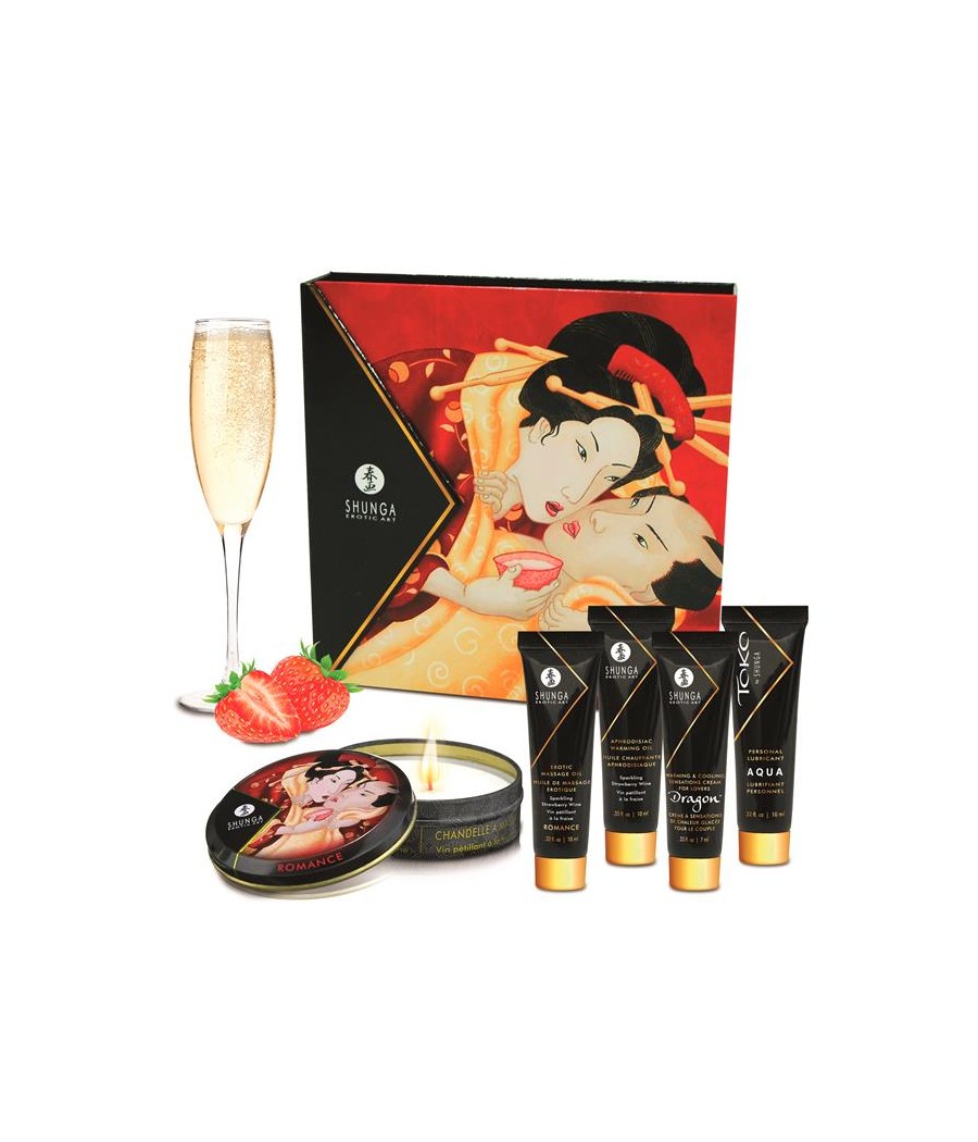 Shunga Kit Secretos de una Geisha Vino Espumoso