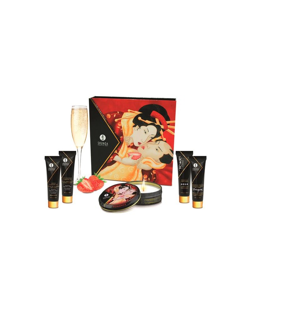 Shunga Kit Secretos de una Geisha Vino Espumoso