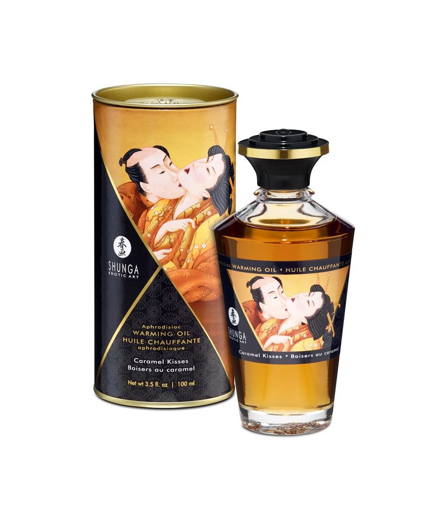 Shunga Aceite de Masaje Efecto Calor Aroma a Caramelo