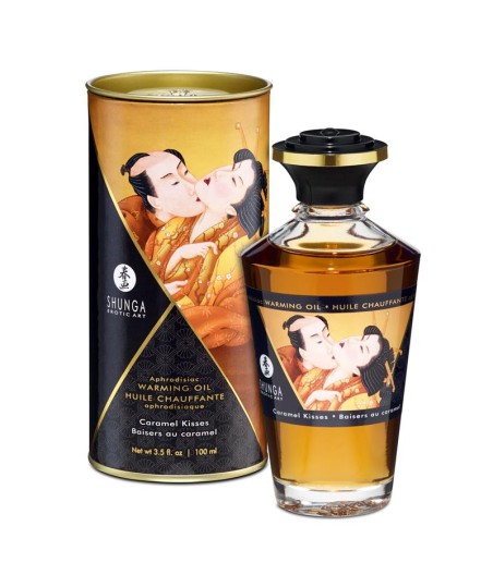 Shunga Aceite de Masaje Efecto Calor Aroma a Caramelo