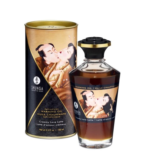 Shunga Aceite de Masaje Efecto Calor Aroma a Creamy Latte