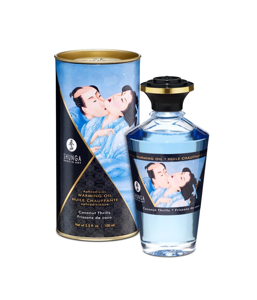 Shunga Aceite de Masaje Efecto Calor Aroma a Coco