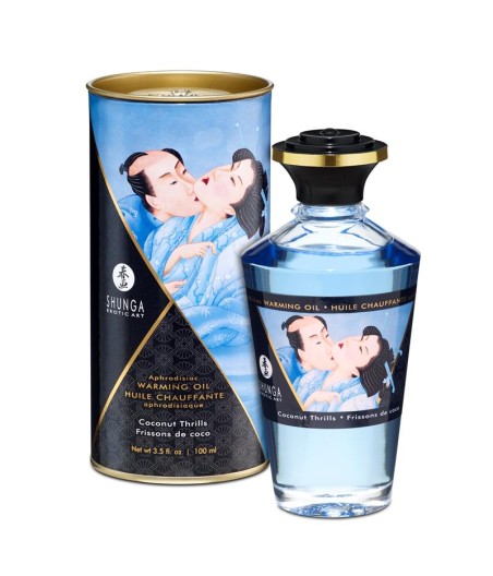 Shunga Aceite de Masaje Efecto Calor Aroma a Coco