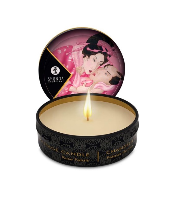 Shunga Mini Vela de Masaje Afrodisíaca Rosa