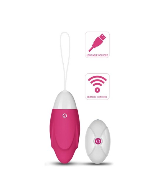 Huevo Vibrador iJoy Control Remoto USB Rosa