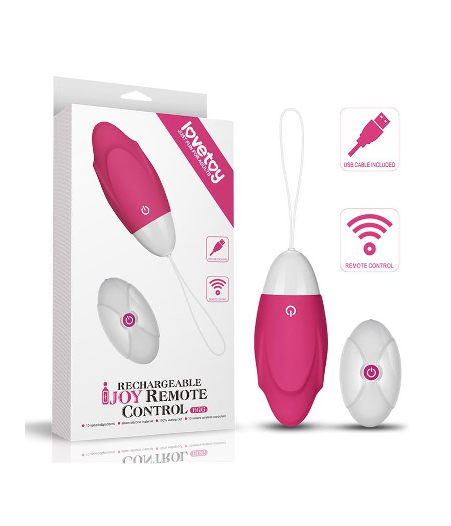 Huevo Vibrador iJoy Control Remoto USB Rosa