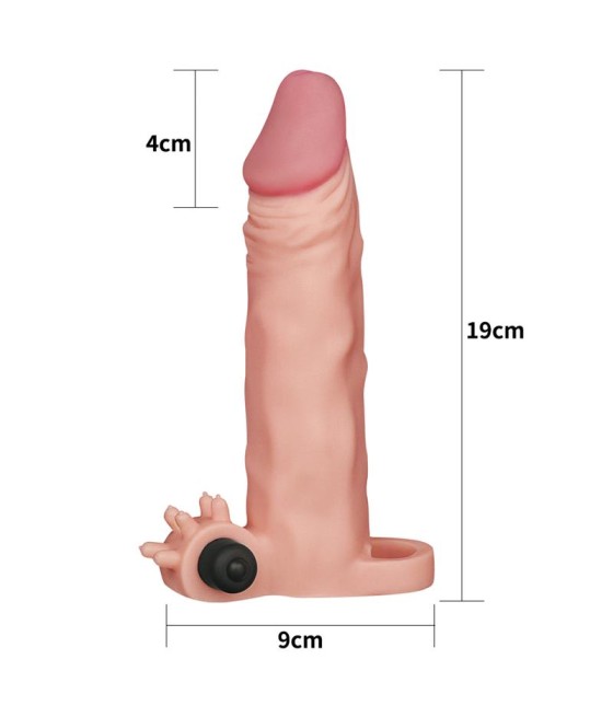 Funda para el Pene con Vibracion Add 2 Pleasure X Tender Natural