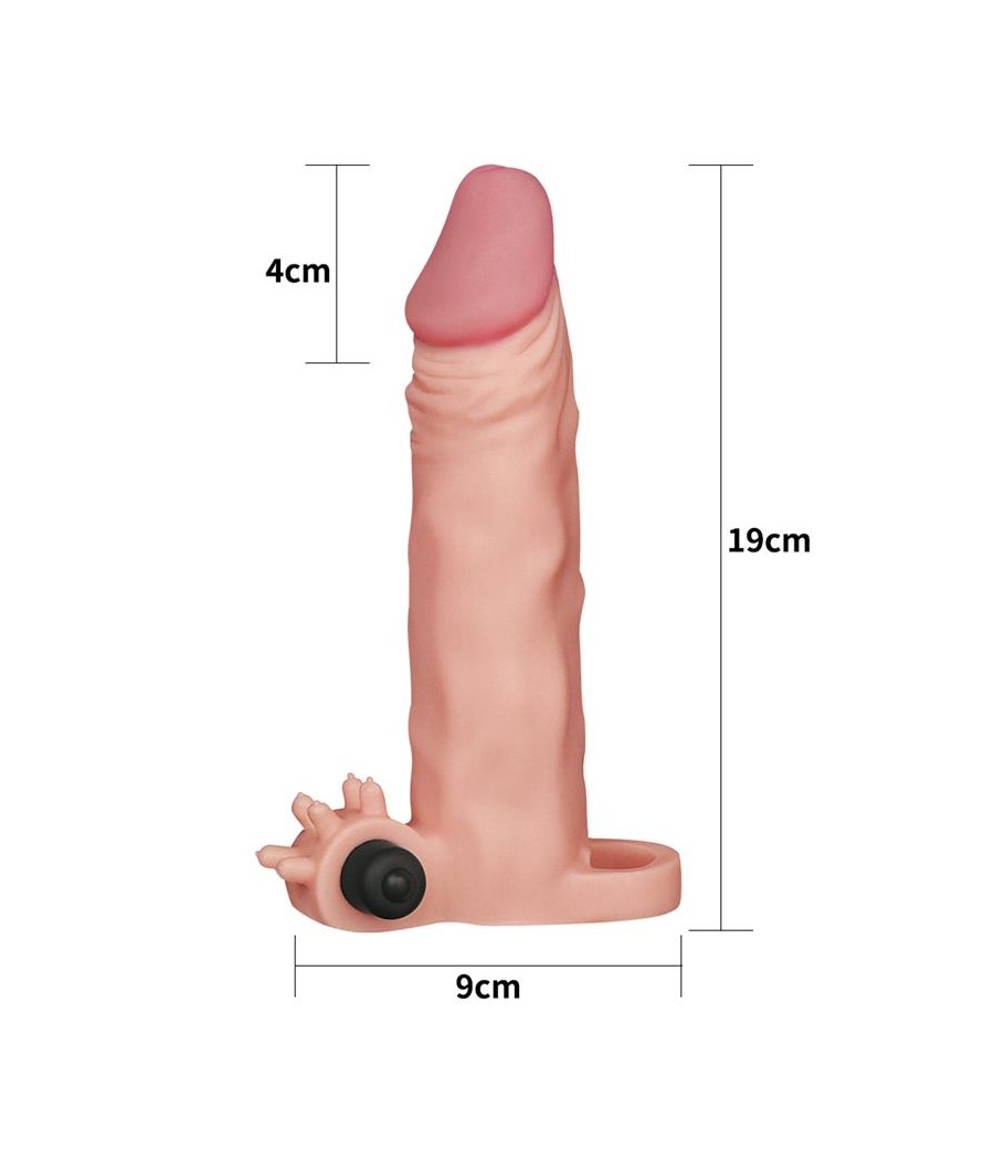 Funda para el Pene con Vibracion Add 2 Pleasure X Tender Natural