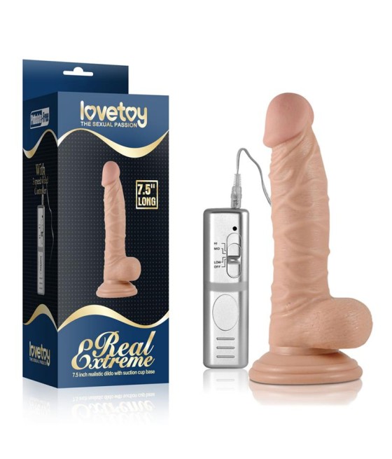 Dildo Real Extreme con Vibracion 75 Natural