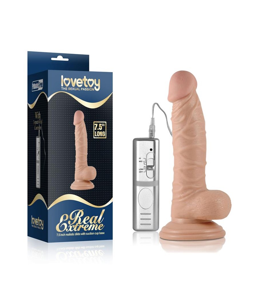 Dildo Real Extreme con Vibracion 75 Natural