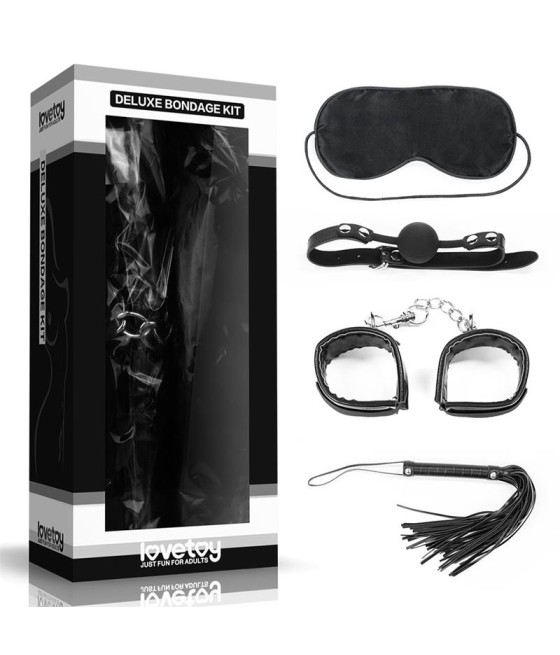 Kit Bondage Deluxe 4 Unidades Negro