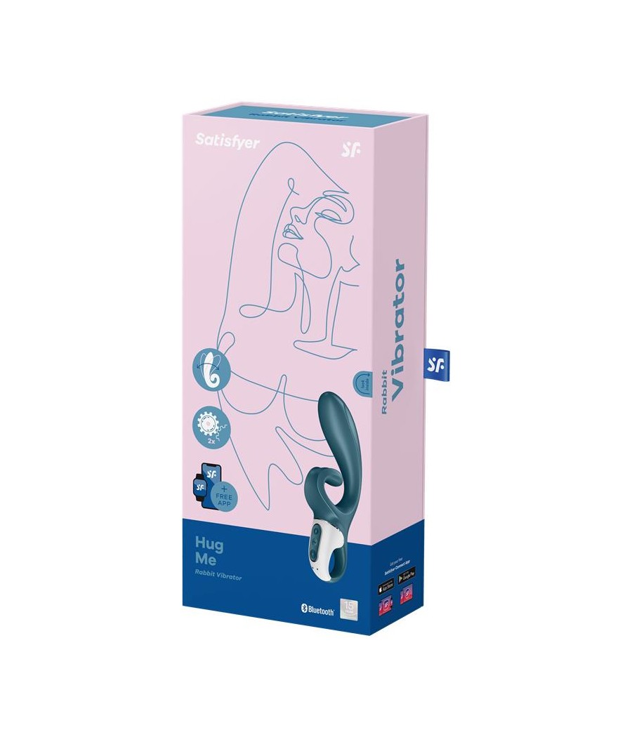 Vibrador Hug Me con APP Satisfyer Connect Grayblue