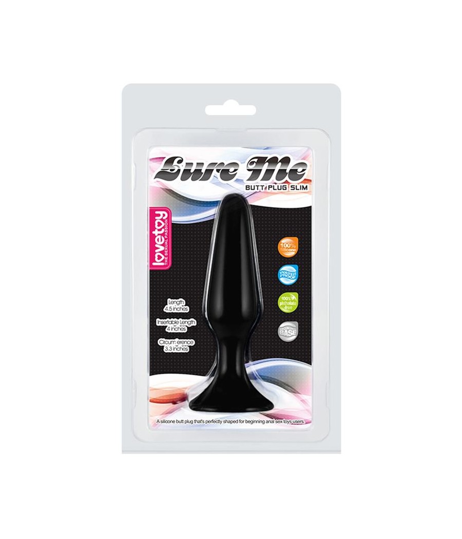 Plug Anal Lure Me Talla S Negro