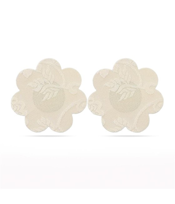 Pack Pezoneras Flor y Corazon Beige