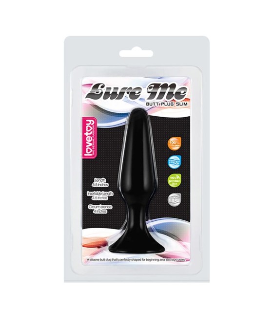 Plug Anal Lure Me Talla L Negro