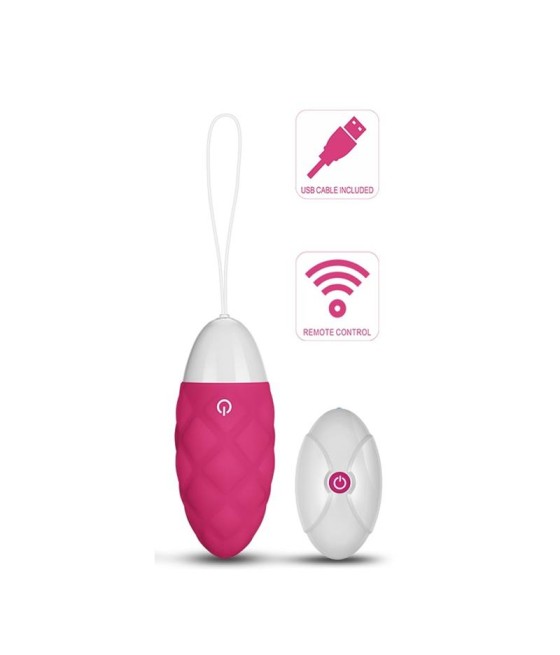 Huevo Vibrador iJoy Control Remoto USB Rosa