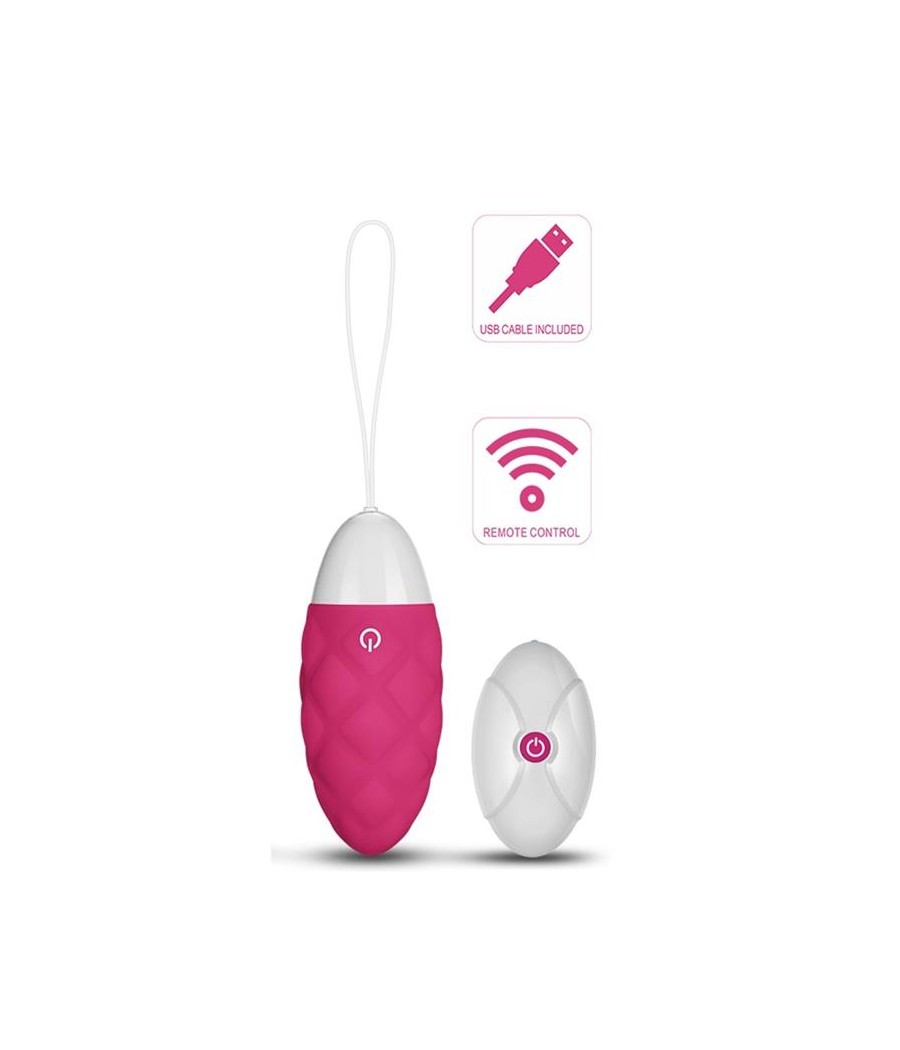 Huevo Vibrador iJoy Control Remoto USB Rosa