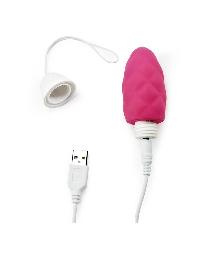 Huevo Vibrador iJoy Control Remoto USB Rosa