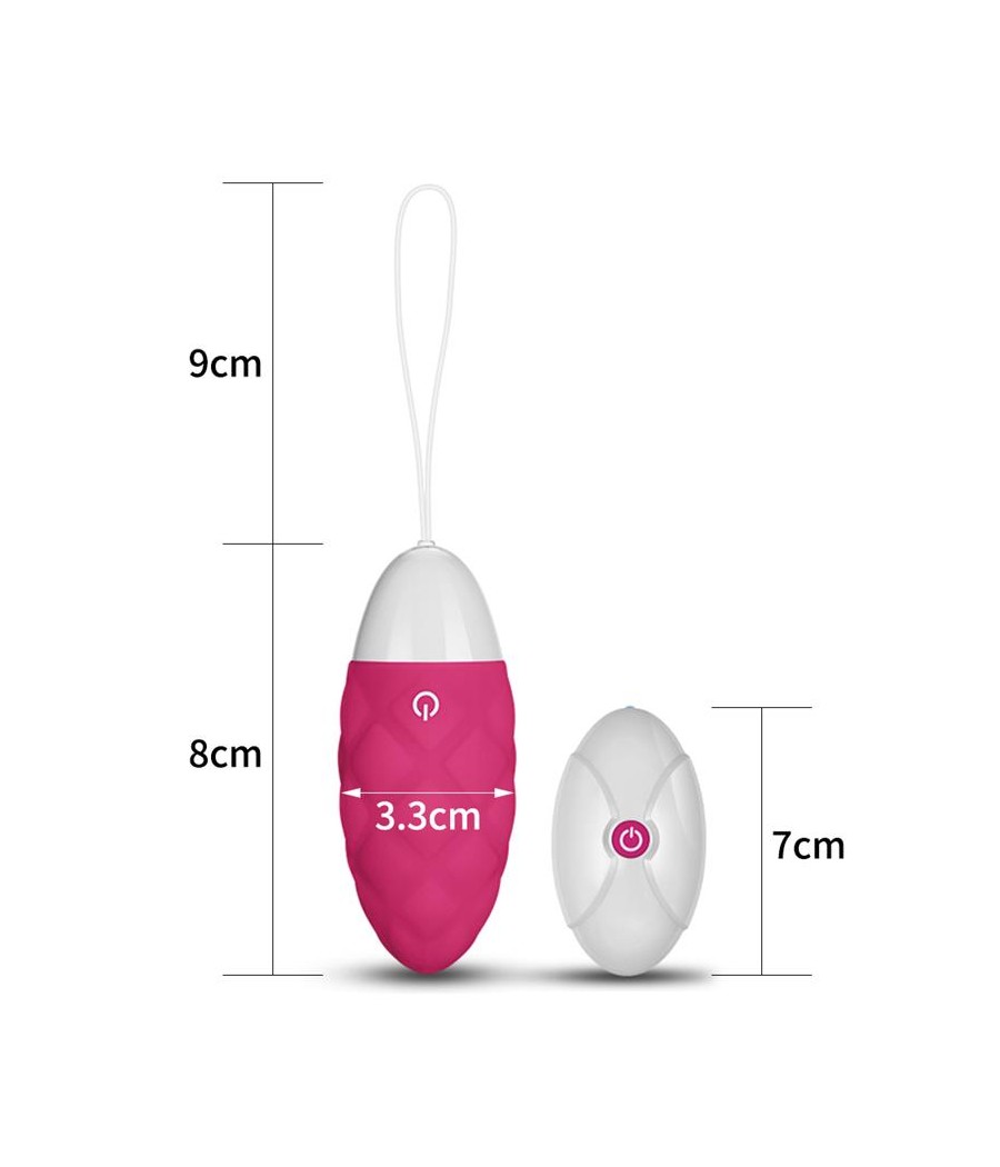 Huevo Vibrador iJoy Control Remoto USB Rosa